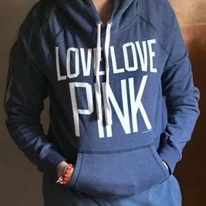 Blue Love PINK hoodie